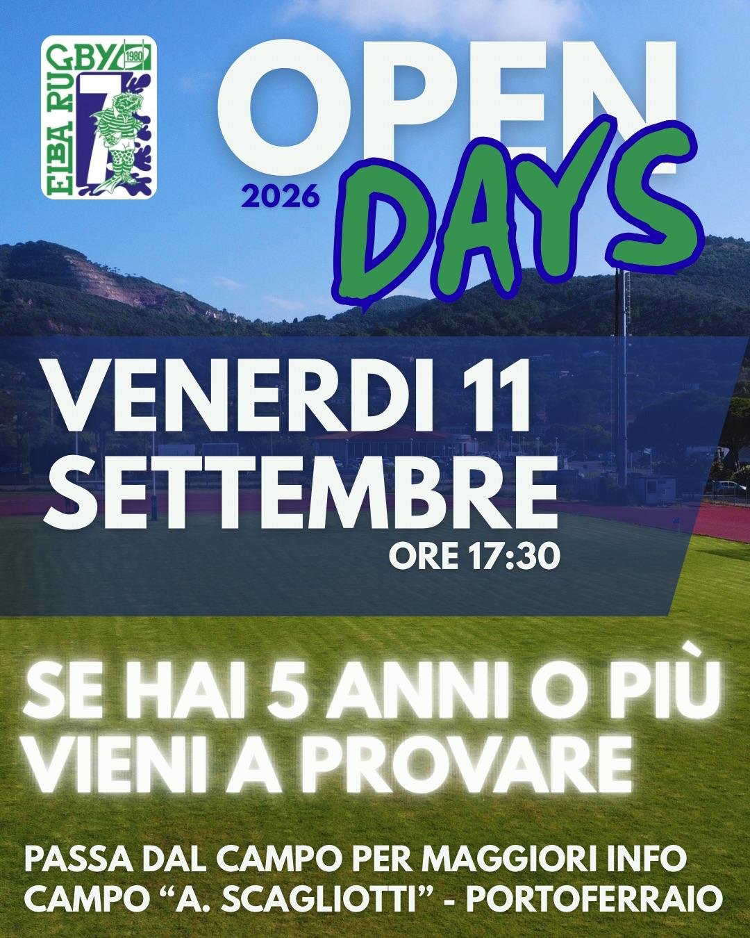 Open Days Elba Rugby 2026